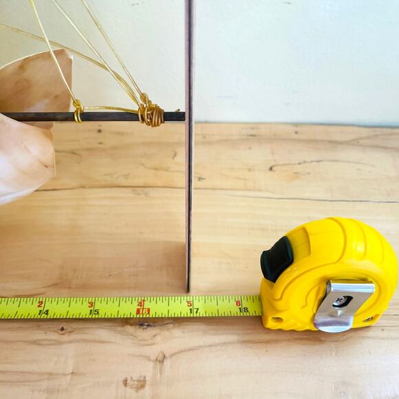 Vtg Handmade Clipper Ship Sailboat Boat Horn Coat of Arms Crest Sailing - Picture 8 of 14